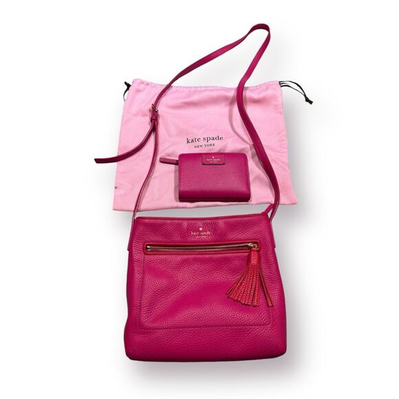 Kate Spade New York Chester Street Dessi Crossbody Pink Bag w/‎ Wallet - Picture 1 of 6